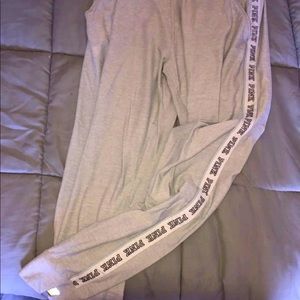 Gray Pink Sweatpants